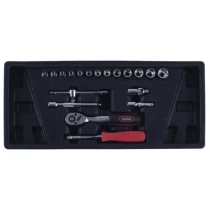 Zlevněno - STAVTOOL Sada hlavic šestihranných 1/4" 19 dílů