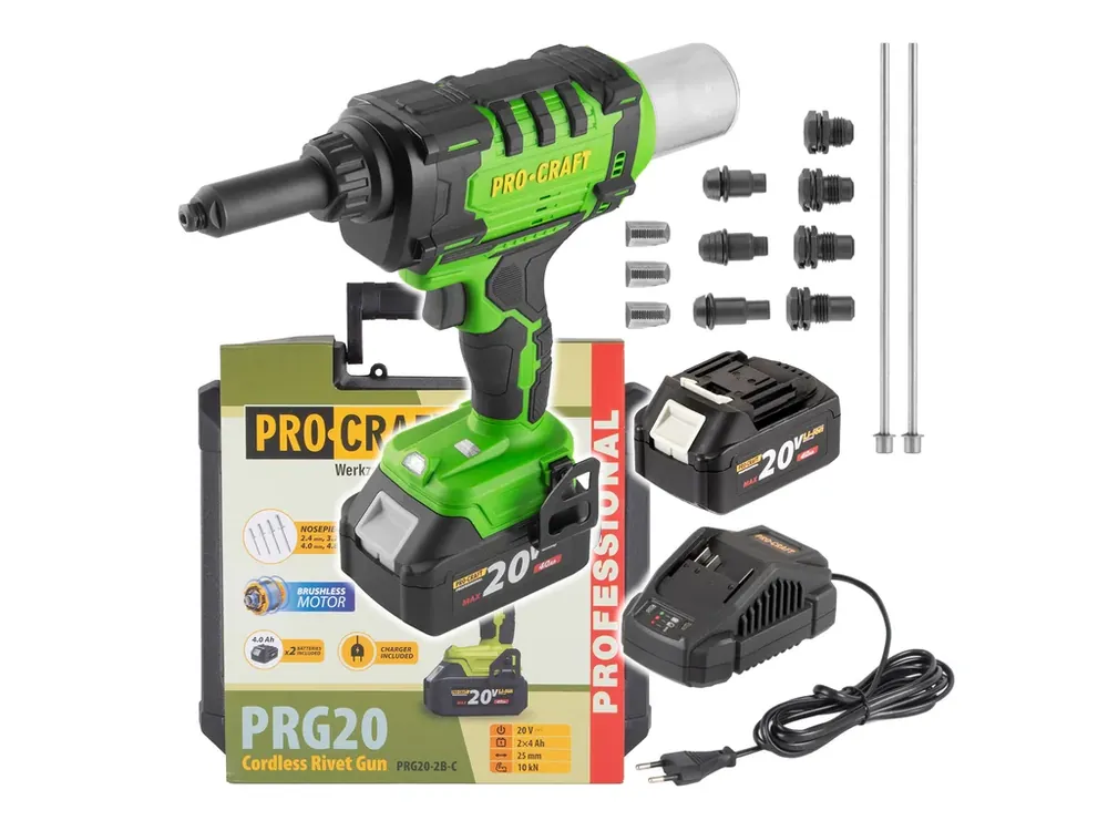 Připraveno k expedici | Aku nýtovací pistole Procraft PRG20 PRG20