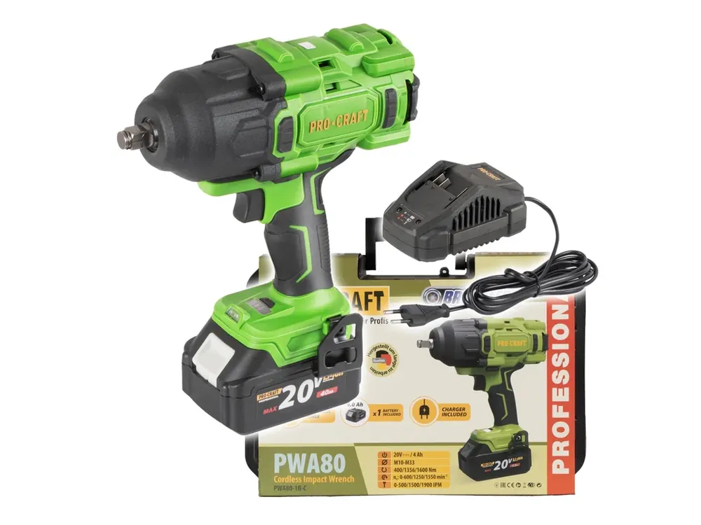 Aku rázový utahovák Procraft PWA80 1b PWA80-1b-c | Téměř vyprodáno