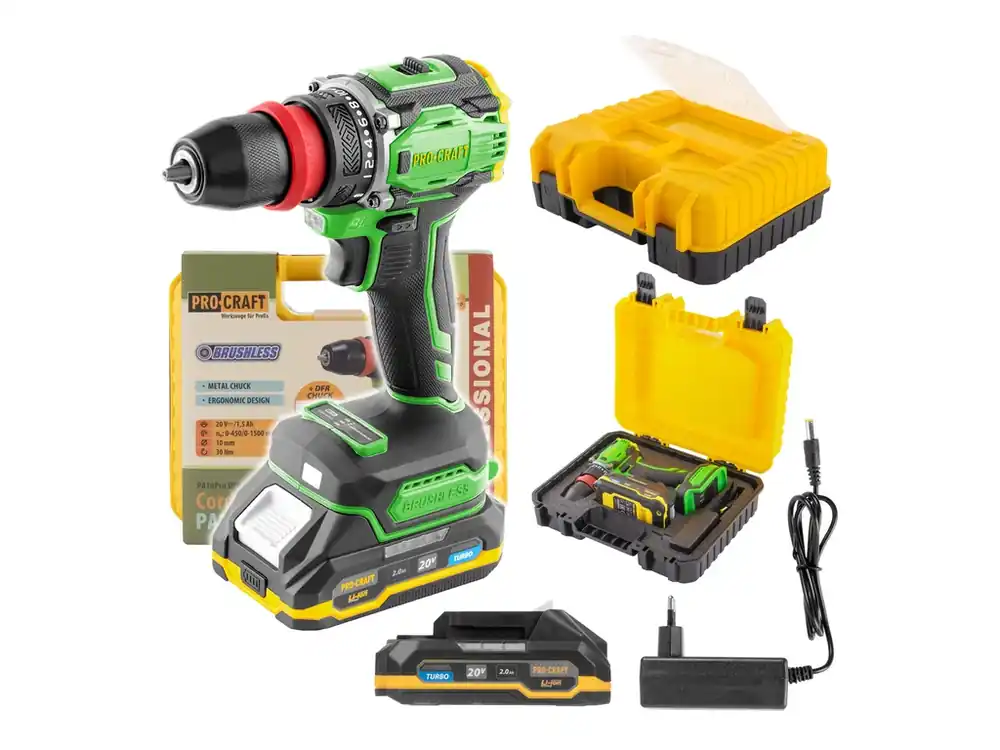 Aku vrtací šroubovák Procraft PA18Pro DFR PA18ProDFR - Profesionální kvalita
