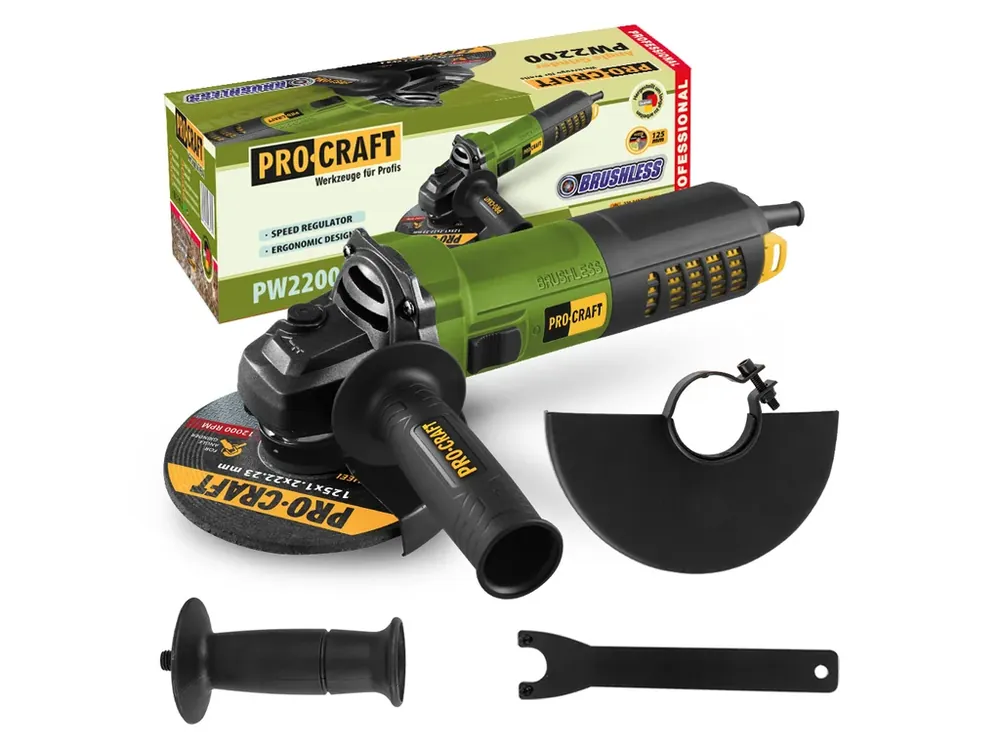 Ušetřete nyní - Bruska úhlová Procraft PW2200, 125mm PW2200