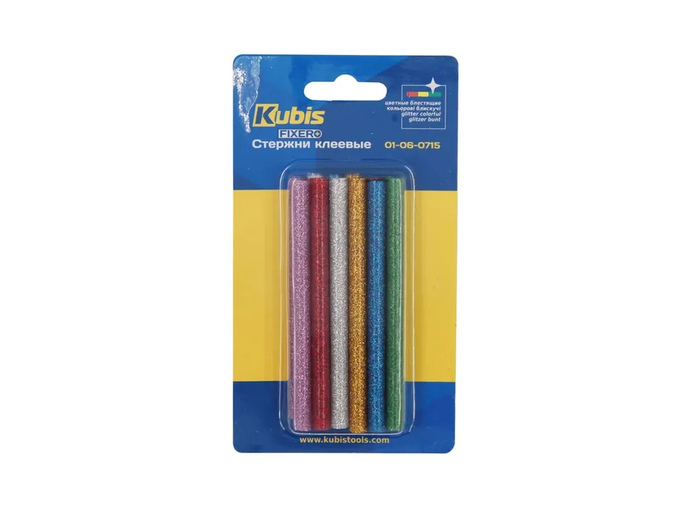 Oblíbený u zákazníků | Tyčinky tavné, mix barev se třpytem 7.2*100 mm, 12 ks (po 2 ks) 01-06-0715