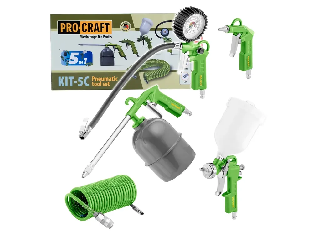 Ušetřete nyní | Sada příslušenství ke kompresoru Procraft KIT-5C KIT-5C