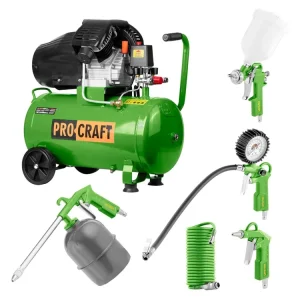 Využijte nabídku | Kompresor Procraft AC50-2 + sada příslušenství AC50-2