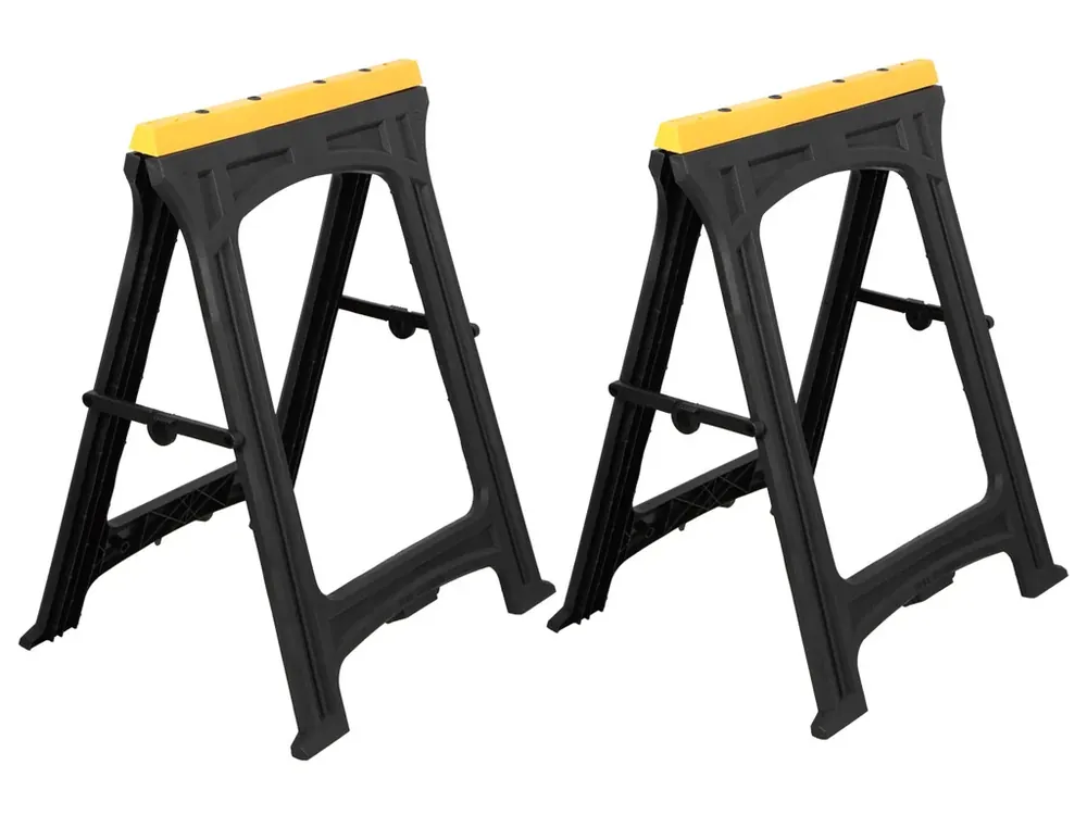 Kupte nyní | Skládací koza na dřevo, sada 2 ks, PP, nosnost 170 kg/pár - HT490314