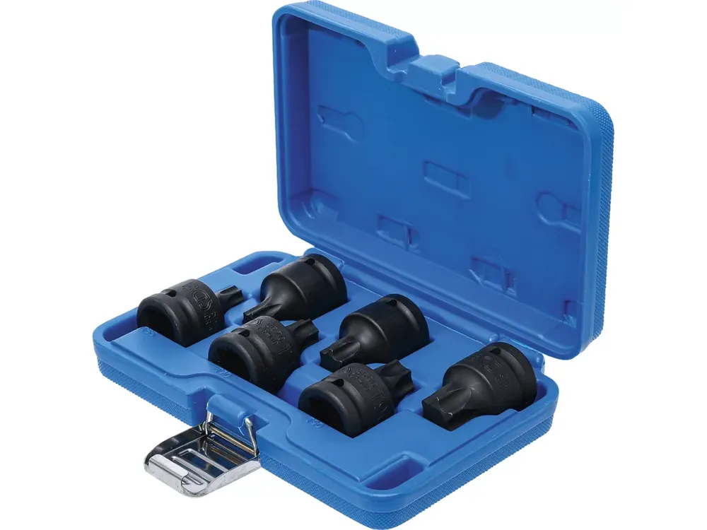 Přímo z továrny | Sada nástrčných klíčů, Torx, 3/4", T55 - T100, 6 ks - B5055