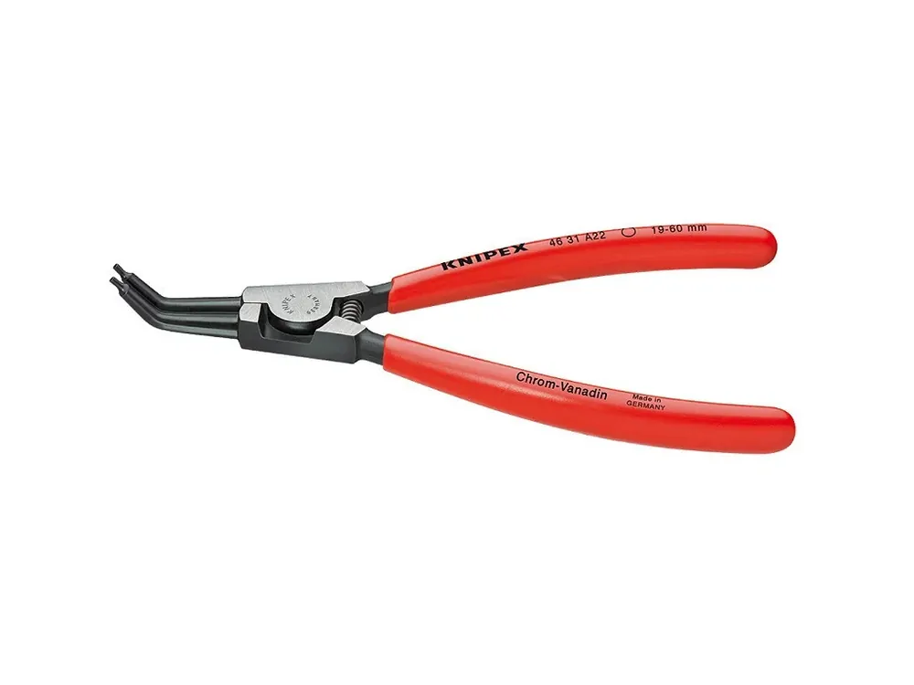 Neváhejte - Vnější zahnuté Kleště na pojistné kroužky 310 mm - 4631A42 Knipex