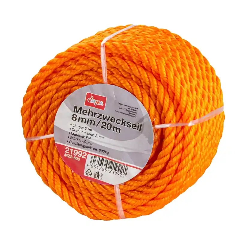 DEMA Víceúčelové lano 8 mm / 20 m MZS 600 - Top produkt