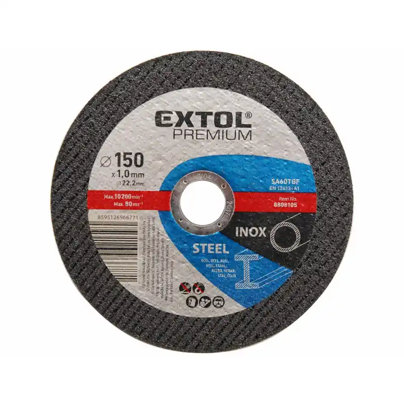 Přímo z továrny - EXTOL PREMIUM Kotouč řezný na ocel a nerez, 150x1,0 mm