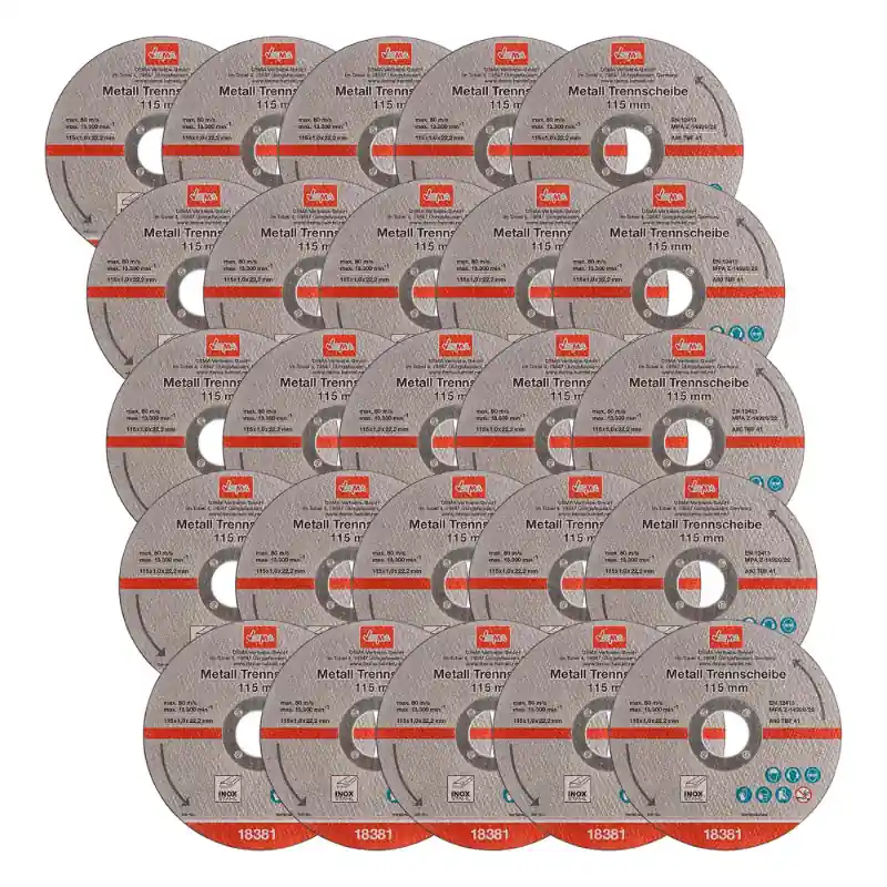 Výhodná cena - DEMA Řezný kotouč na kov 115x1,0x22,2 mm, 25 ks