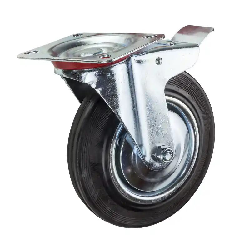 DEMA Gumové otočné kolečko s brzdou 200 mm, do 185 kg | Oblíbený produkt