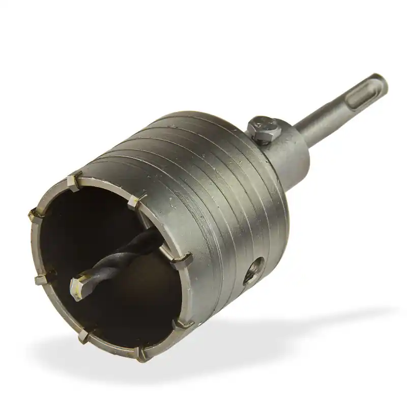 Nově k dispozici | DEMA Vrtací korunka 65 mm s vrtákem a SDS-plus stopkou