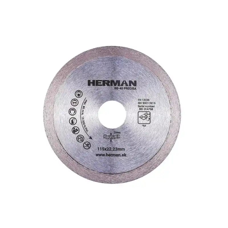 Top cena - HERMAN Diamantový kotouč BD-40 Precisa 115 mm