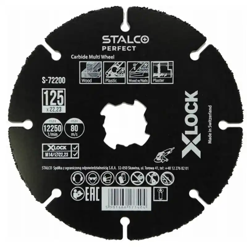 Kvalitní produkt - STALCO Karbidový řezný kotouč 125 mm X-LOCK