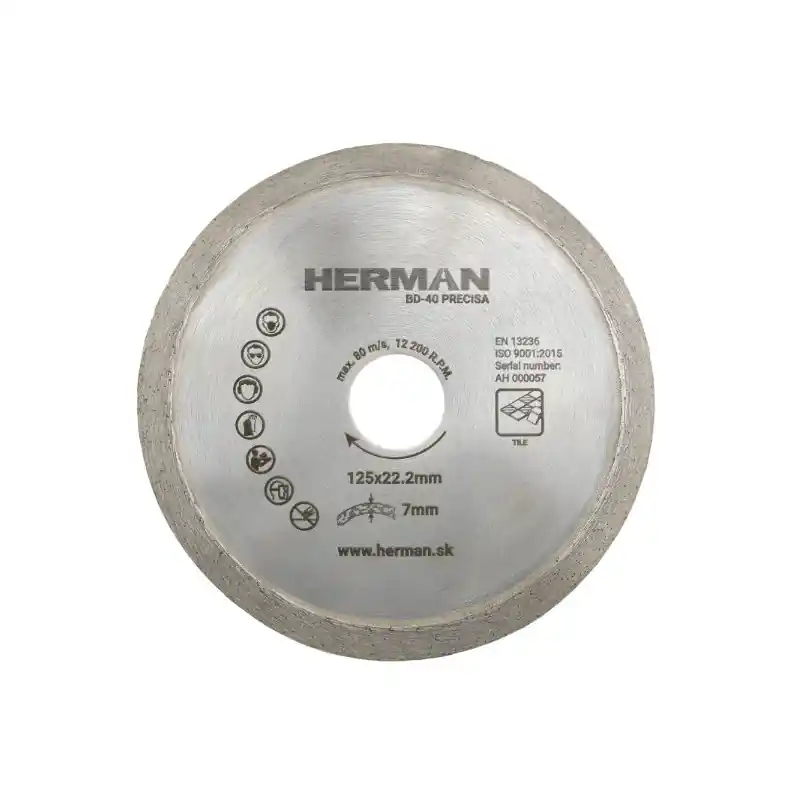 Tovární cena - HERMAN Diamantový kotouč BD-40 Precisa 125 mm