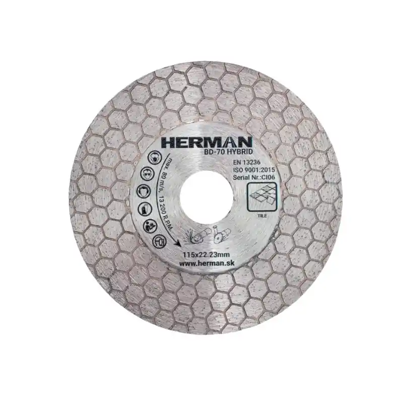HERMAN Diamantový kotouč BD-70 Hybrid 115 mm - Cena od výrobce