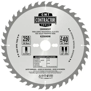 CMT Contractor Pilový kotouč na dřevo, Masterpack - D216x2,4 d30 Z48 HW, 10ks - Právě uvedeno na trh
