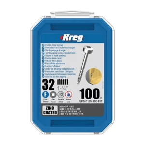 Špičková kvalita | Kreg Zinc Pan-Head Šrouby pro skryté spoje - 32 mm, jemný závit, 100 ks