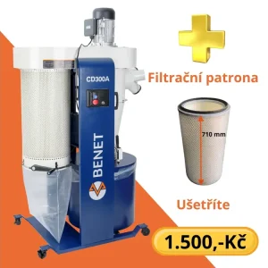 Nyní k dispozici | Cyklonový odsavač BENET CD300A + Filtr