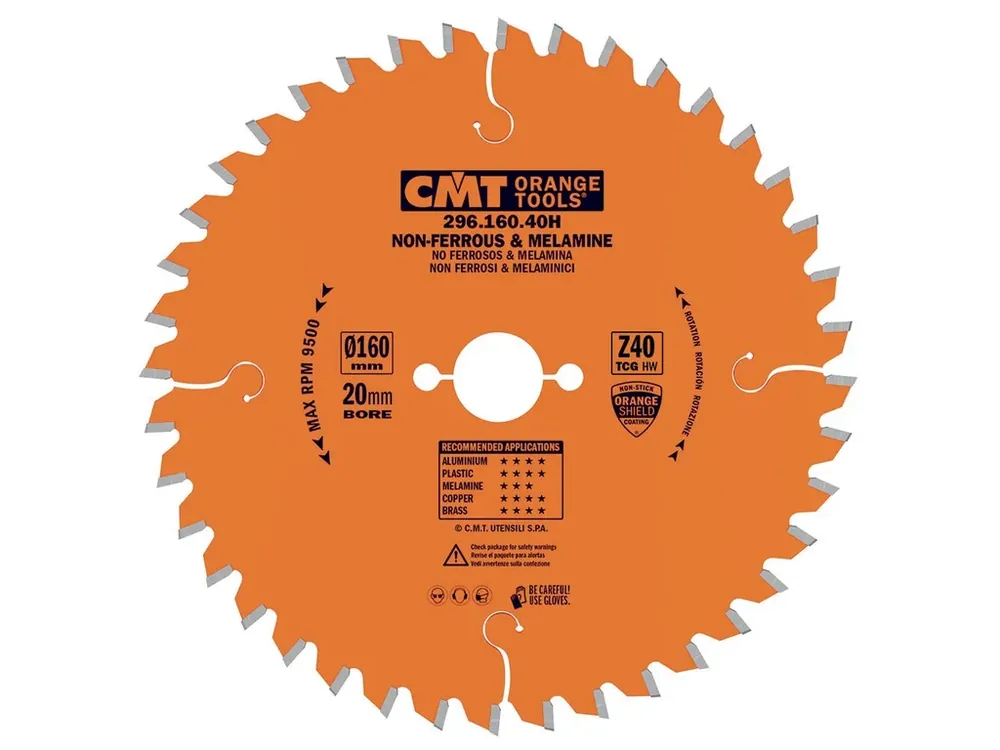 Kupte dnes - CMT Orange Pilový kotouč na lamino, plast a neželezné kovy - D190x2,8 d30 Z40 HW
