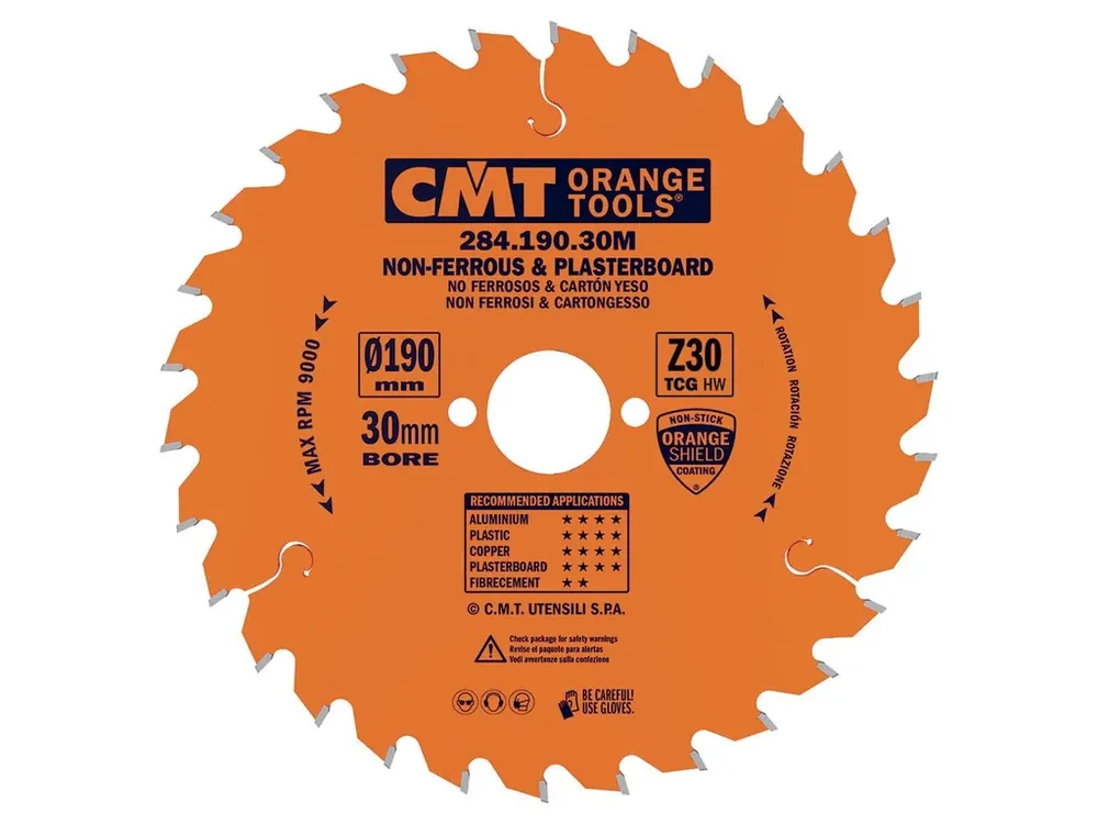 Nově v nabídce | CMT Orange Pilový kotouč na neželezné kovy a plasty - D190x2,6 d30 Z30 HW