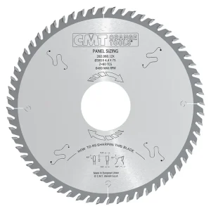 CMT Pilový kotouč pro velkoplošné pily - D430x4,4 d75 Z72 16° HW - Doprodej