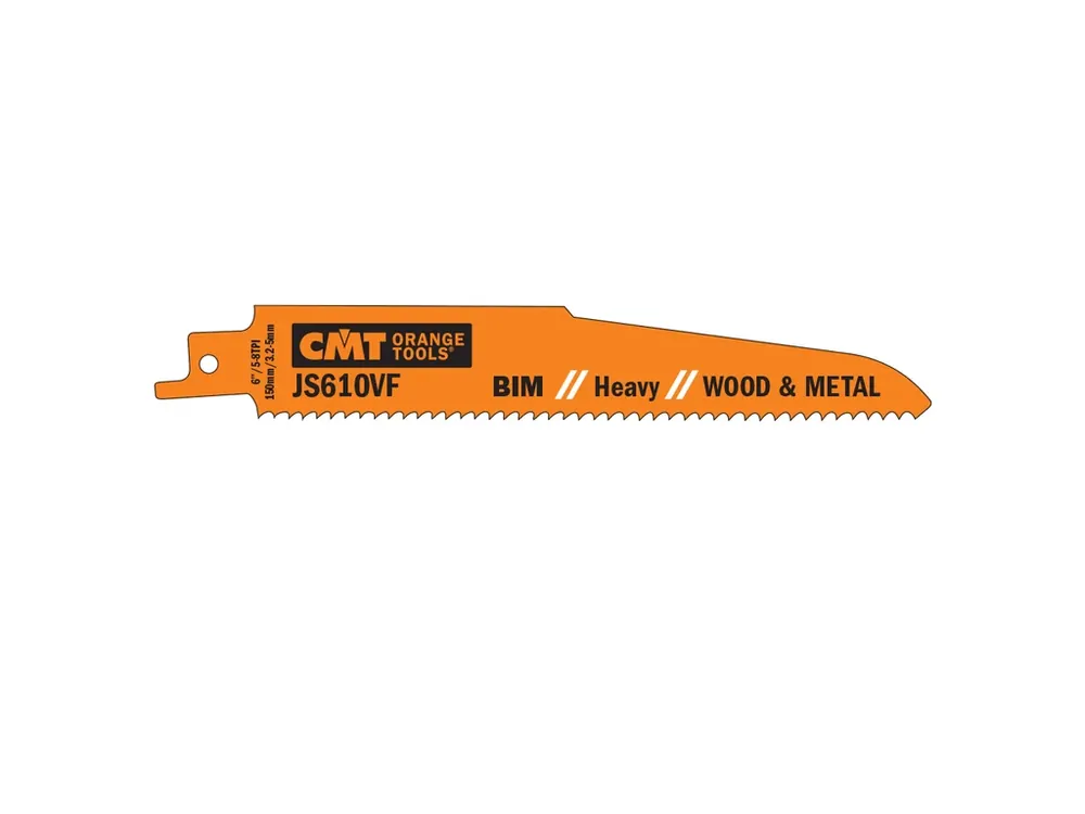 CMT Pilový plátek do pily ocasky BIM Heavy Wood-Metal 610 VF - L150, I130, TPI5-8 (bal 5ks) - Bezpečná platba