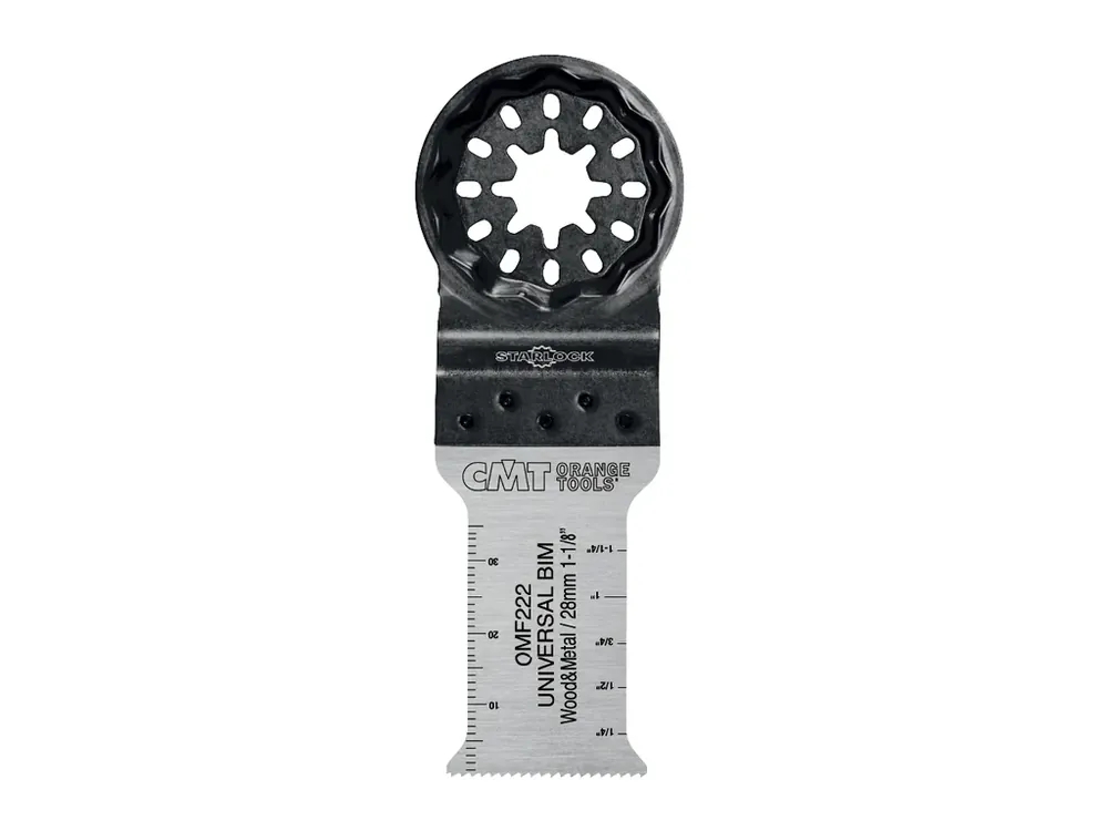 Rychlé odeslání - CMT Starlock Ponorný pilový list BIM s dlouhou životností, na dřevo a kov - 28 mm, sada 50ks