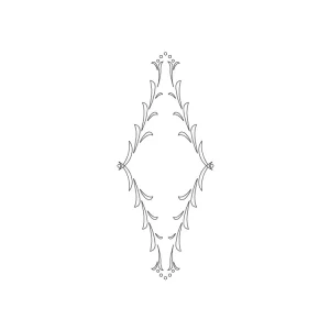 Výborné hodnocení - CMT Šablona na ornamenty na kuchyňská dvířka FLORENTINE B 415x170mm