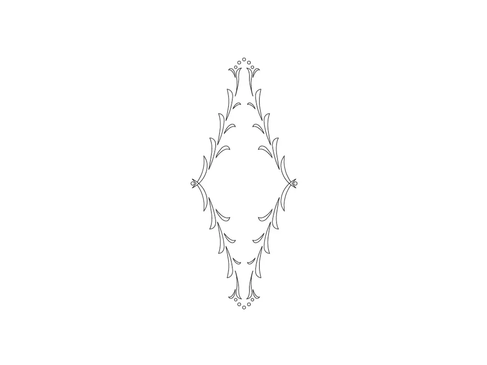 Výborné hodnocení - CMT Šablona na ornamenty na kuchyňská dvířka FLORENTINE B 415x170mm