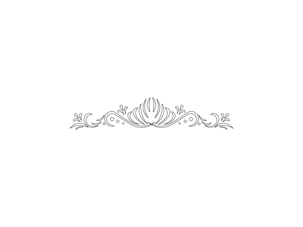 CMT Šablona na ornamenty na rámy FOLKLORE 550x110mm - Doprodej