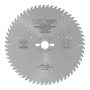 Velmi oblíbený produkt - CMT Xtreme Diamantový kotouč na lamino a DTD - D300x3,2 d30 Z60