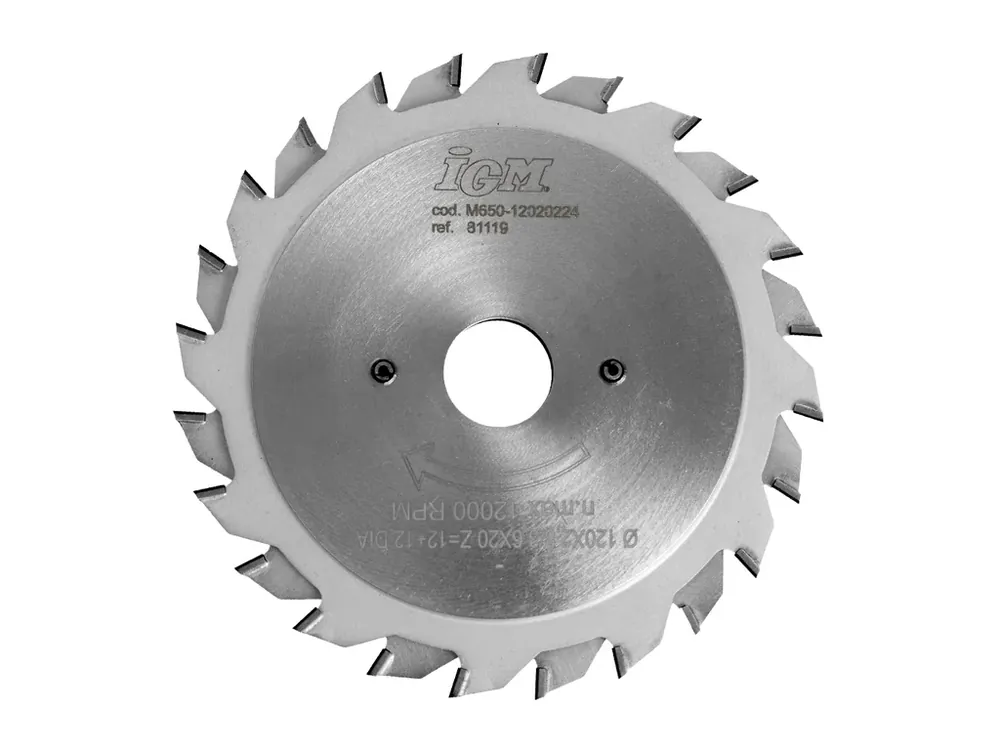 IGM Diamantový předřezový kotouč dvoudílný - D120x2,8-3,6 d20 Z12+12 H.4 - Doprodej