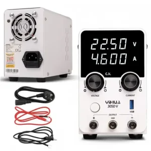 Laboratorní zdroj YIHUA 305D-V, 30V/5A+USB 20W QC3.0, spínaný - Nový produkt
