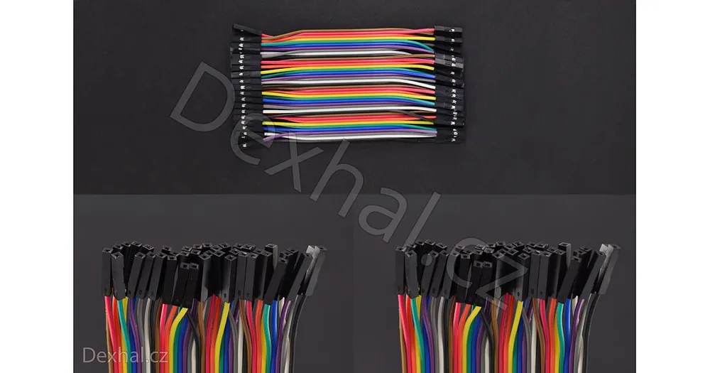 Propojovací pinový kabel Samice-Samice Dupont 40ks - Nejlepší cena