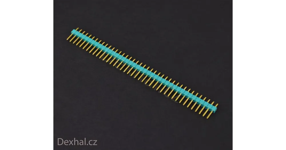 Oblíbený produkt - 1x40 pinová lišta, více barev, samec Dupont Arduino Tyrkysová
