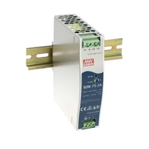 Zdroj na DIN lištu Mean Well SDR-75-48, 48V/1,6A - Poslední dny akce