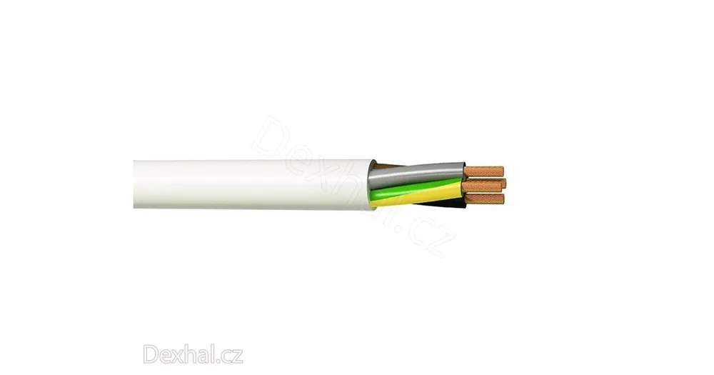 Kabel H05VV-F, CYSY, 3x1,5 mm2, ohebný, bílý, balení 100m - Prodejní hit