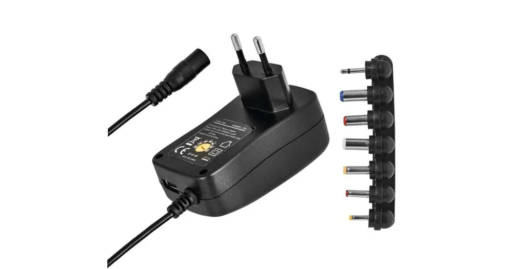 Poslední dny | Univerzální spínaný napájecí adaptér, nastavitelný 3-12V/1,5A s USB a hřebínkem