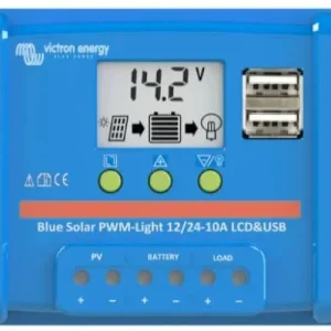 PWM solární regulátor Victron Energy 5A 12V/24V LCD + USB - Mezi nejprodávanějšími