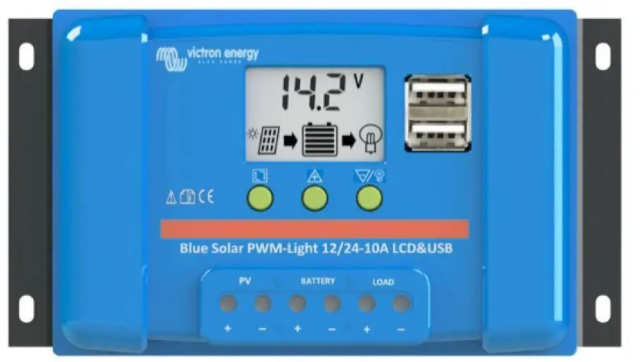 PWM solární regulátor Victron Energy 5A 12V/24V LCD + USB - Mezi nejprodávanějšími
