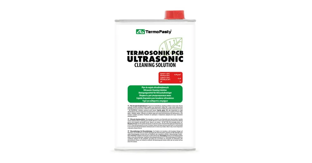AG TermoPasty Ultrasonic Termosonik PCB, kapalina do ultrazvukových čističek, 1l, plech - Výprodej