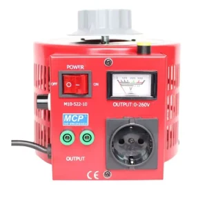 Autotransformátor MCP M10-522-10, 1000VA (4A), rozsah 0-250V - Přímo od výrobce