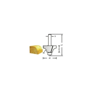 Zaoblovací fréza s ložiskem stopka 6 mm,20,3x10x51 mm R=4mm=new D-68557 - Vysoká kvalita