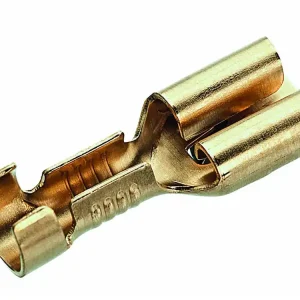 Výhodná nabídka - Neizolovaný mosazný konektor 1,5-2,5/6,3x0,8 mm (100 ks)