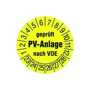 "Sada zkušebních plaket ""Zkouška dle VDE"" 2025 (108 ks)" | Čerstvá novinka