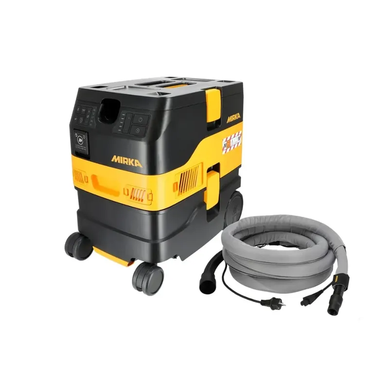 Do vyprodání zásob - Vysavač Mirka DEXOS 1217 M AFC + rukáv, kabel, hadice 27mm x 4m k brusce