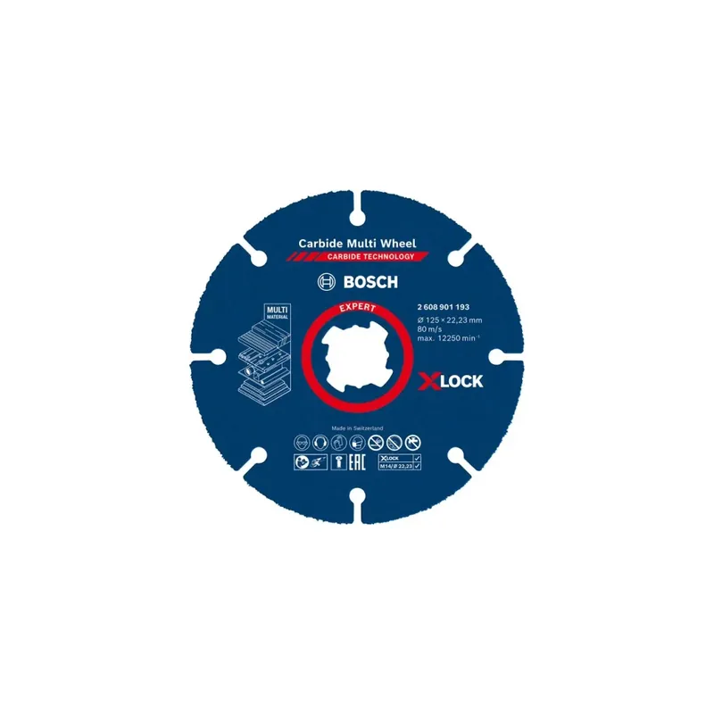 Víceúčelový řezný kotouč Bosch Expert Carbide Multi Wheel X-LOCK , 125 x 22,23 mm - Koupit nyní