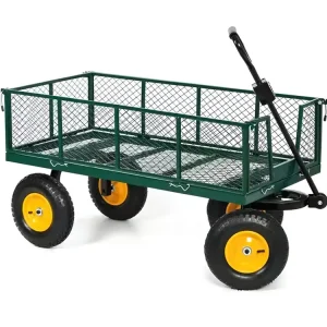 Čtyřkolový vozík s ojí, do 500 kg, 138 x 63 x 68,5 cm - Snadné objednání