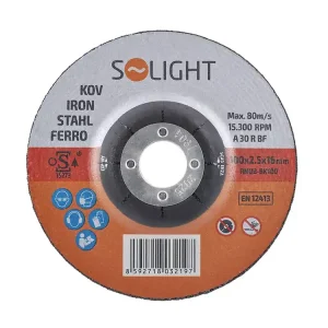 Solight brusný kotouč na ocel 100 x 2,5 x 16 mm | Akční cena
